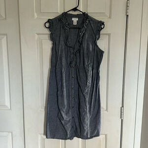 Motherhood Maternity Denim Dress Large
